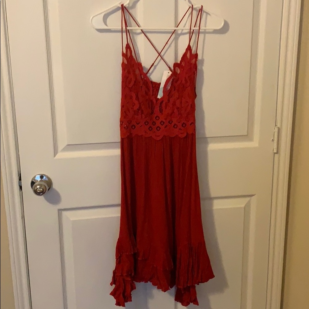 Red Free People dress